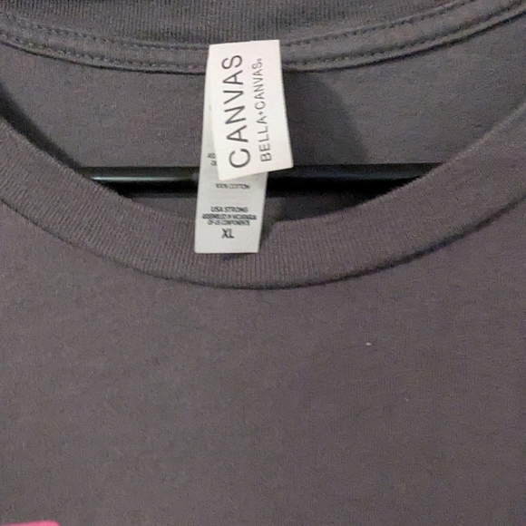 Bella Canvas Gray Short Sleeve Tee with Bold Graphic - Picture 3 of 3